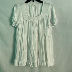 5/$20 SALE🎉 Jane and Delaney oversized size S white dress